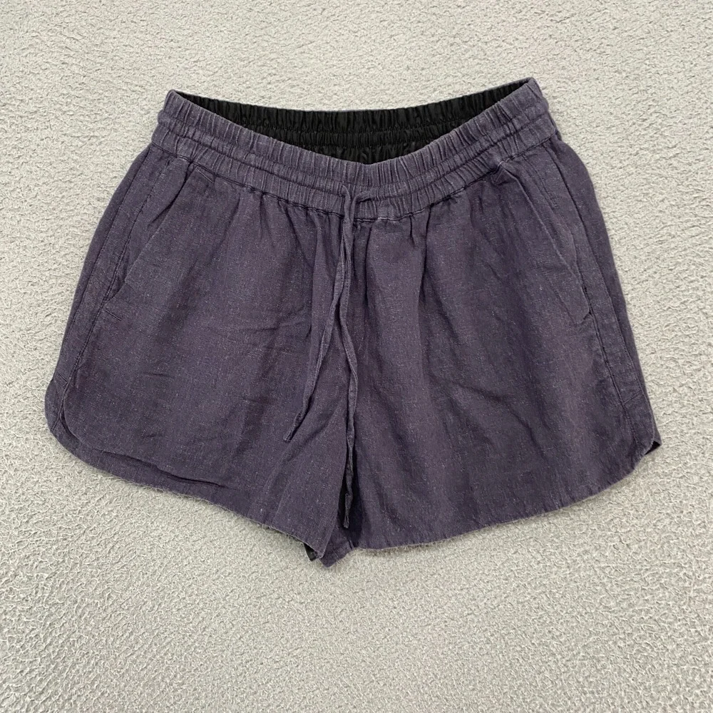 The Group Babaton Shorts Womens Medium Linen‎ Satin Lined Beachy Boho Lounge